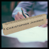 Goud en Zwart, gepersonaliseerde naam, acryl Naambordje