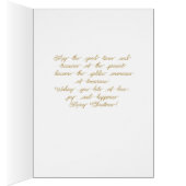 Goud en zwart geplakt achter zwarte kersttekst (Binnen (Rechts))