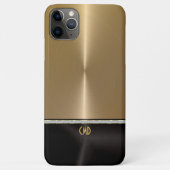 Goud en zwart gepolijst metaal Case-Mate iPhone case (Achterkant)