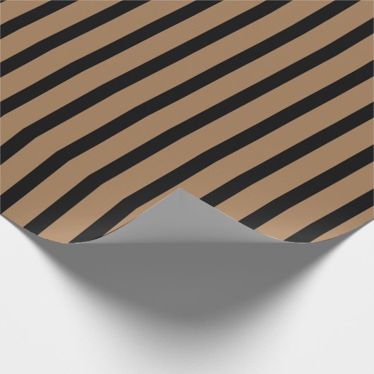 Goud en zwart, gestreept papier (Hoek)