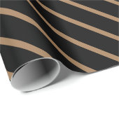 Goud en zwart, gestreept papier (Rol Hoek)
