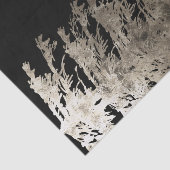 Goud en zwart glam - Boom Rustic Forest Wedding Tissuepapier (Detail)