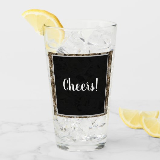 Goud en zwart glas (Voorkant ijs)