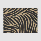 Goud en zwart Glitter Zebra Print Tissuepapier (Voorkant)
