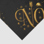 Goud en zwart, hedendaagse Kerstmis Tissuepapier (Detail)