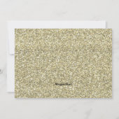 Goud en zwart Hollywood Star Sweet 16 Verjaardag Kaart (Achterkant)