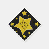 Goud en zwart Hollywood sterren verjaardag Servetten (Hoek)