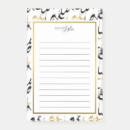 Goud en zwart HOUDEN EEN notitie van de laptop Post-it® Notes