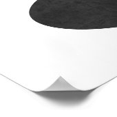 Goud en zwart, ingevroren, inzetbare kunst Matig m Poster (Hoek)