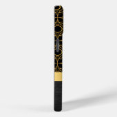 Goud en zwart luxe art deco Case-Mate iPhone case (Achterkant / Rechts)