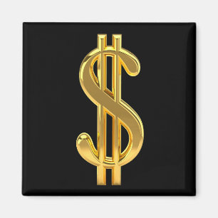 Goud en zwart magneet