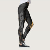 Goud en zwart marmer leggings (Rechts)