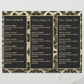 Goud  en Zwart Menu & Prijzen (Achterkant)