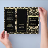 Goud  en Zwart Menu & Prijzen (Hand)