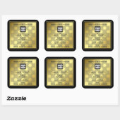 Goud en zwart met etiketten voor de verpakking van (Vel)