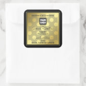 Goud en zwart met etiketten voor de verpakking van (Tas)