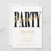 Goud en zwart, moderne feestdagen kaart (Voorkant)