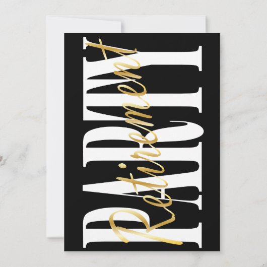 Goud en zwart, moderne feestdagen kaart (Achterkant)