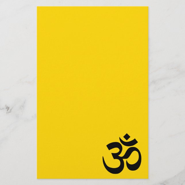Goud en zwart om-symbool (Voorkant)