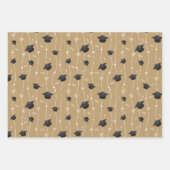 Goud en zwart omslagpapier inpakpapier vel (Voorkant 3)