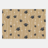 Goud en zwart omslagpapier inpakpapier vel (Voorkant)