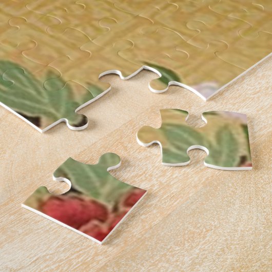 Goud en zwart Oosters Japans Kimono Floral Legpuzzel (Zijkant)