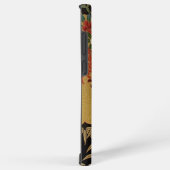 Goud en zwart Oosters Japans Kimono Floral Samsung Galaxy Hoesje (Rechterkant)