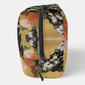 Goud en zwart Oosters Japans Kimono Floral Toilettasje (Rechts)