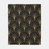 Goud en zwart patroon. Luxe achtergrond Fleece Deken (Voorkant)
