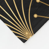 Goud en zwart patroon. Luxe achtergrond Fleece Deken (Hoek)