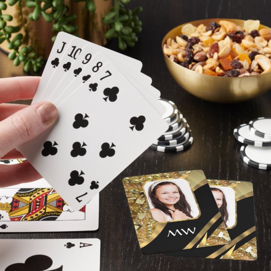 Goud en zwart pokerkaarten (Insitu)