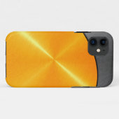 Goud en Zwart Roestvrij staal Metaal 2 Case-Mate iPhone Case (Achterkant (horizontaal))