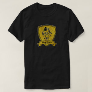 Goud en zwart Roos en Thistle T-shirt