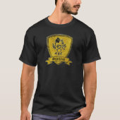 Goud en zwart Roos en Thistle T-shirt (Voorkant)