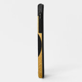 Goud en zwart Spiral Patroonstaal Metaal 2 Case-Mate iPhone Case (Achterkant/links)