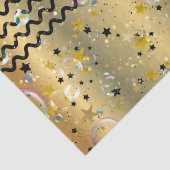 Goud en zwart steegje tissuepapier (Detail)