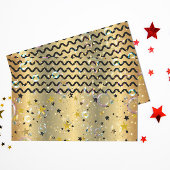 Goud en zwart steegje tissuepapier