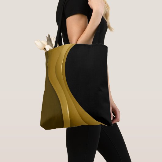 Goud en zwart tote bag (Dichtbij)