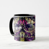 Goud en zwart touwen mok (Voorkant links)