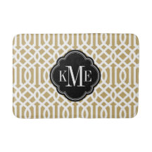 Goud en zwart Trellis Monogram