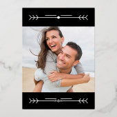 Goud en zwart  Trouwtafel Nummer Kaart (Achterkant)