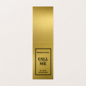 Goud en zwart visitekaartje (Binnenkant ongevouwen)