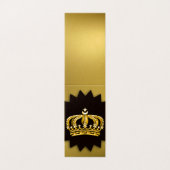 Goud en zwart visitekaartje (Buitenkant ongevouwen)