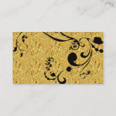 Goud en zwart visitekaartje (Achterkant)