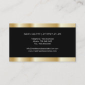 Goud en zwart Visitekaartje (Achterkant)