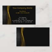 Goud en zwart Visitekaartje (Voorkant / Achterkant)