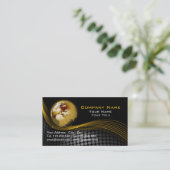 Goud en zwart Visitekaartje (Staand voorkant)