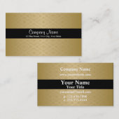 Goud en zwart Visitekaartje (Voorkant / Achterkant)