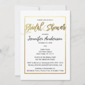 Goud en zwart Vrijgezellenfeest Kaart (Voorkant)