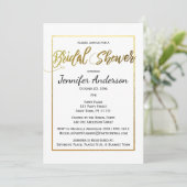 Goud en zwart Vrijgezellenfeest Kaart (Staand voorkant)